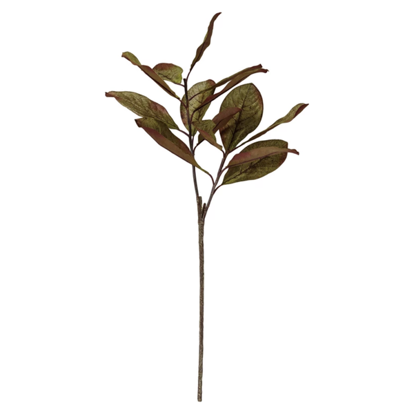 Faux Magnolia Leaf Branch, Green