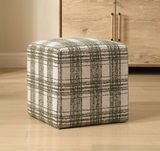 Joie Ottoman | Ireland Plaid