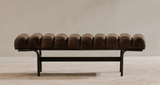 Harrison Bench in Dark Brown