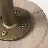 Maxwell End Table in Light/Gold