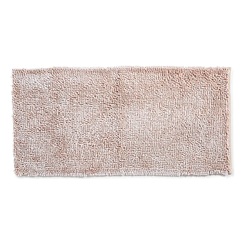 Luxury Chenille Bath Mat in Champagne