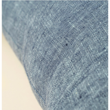 Lina Linen Cushion - Chambray Denim 20" x 20"