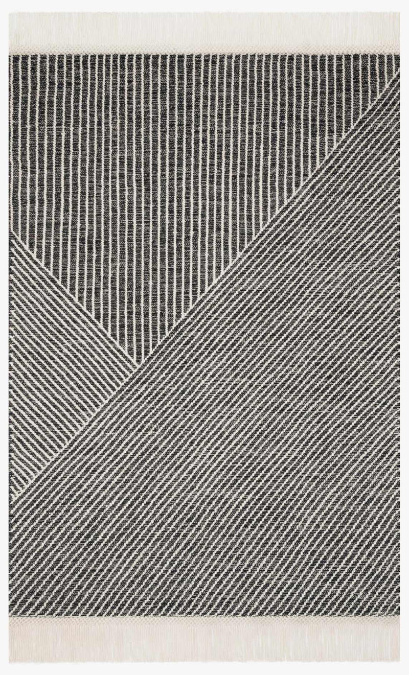 Newton Area Rug - Charcoal and Ivory