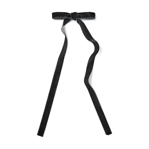 Thin Bow Clip in Balck