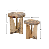 Nadette Nesting Tables, Natural, S/2