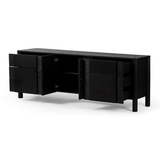 Pollard Media Console in Brushed Ebony Oak