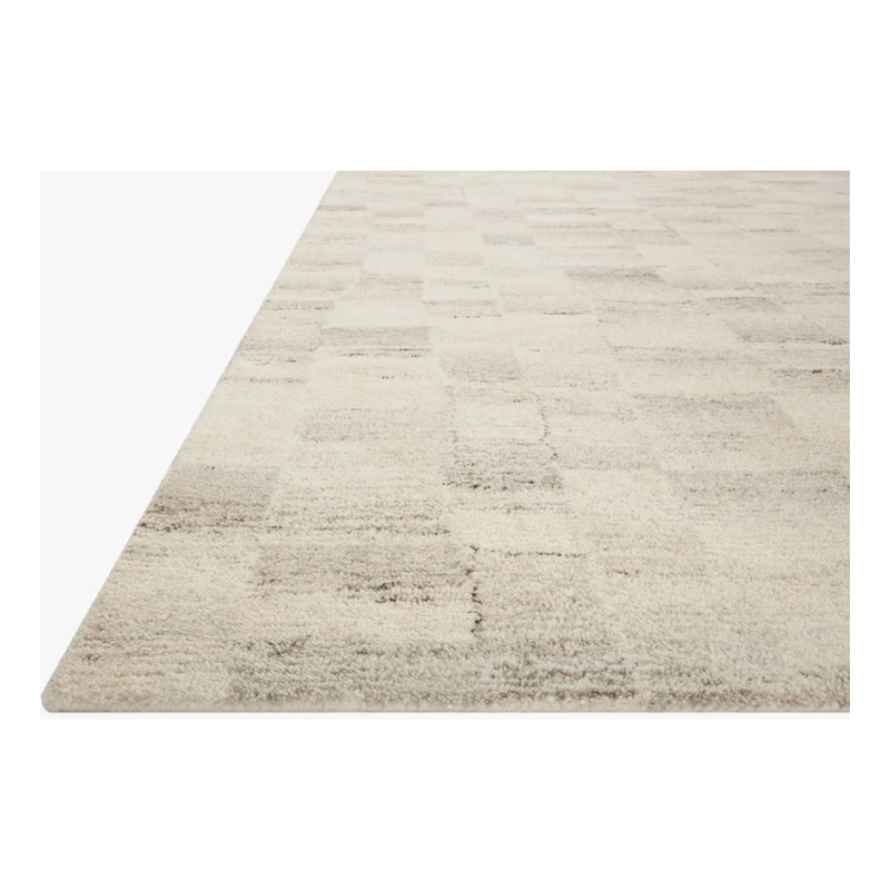 Rocky Rug in Ivory/Silver