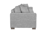 Custom Retreat Sectional - Gr.8 Wesley Linen - LAF One Arm Loveseat + RHF End Chaise - Uptown Light Legs