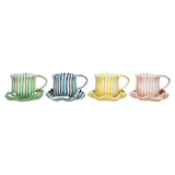 Ruffle Mug w/Saucer