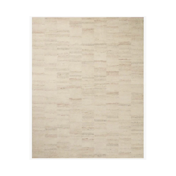 Rocky Rug in Natural/Fog