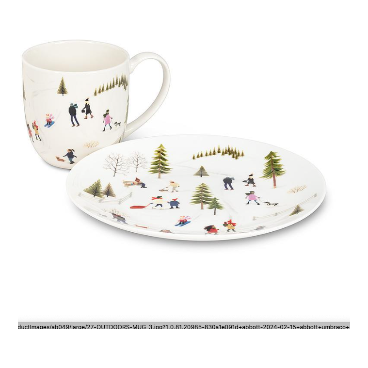 Outdoor Village Belly Mug