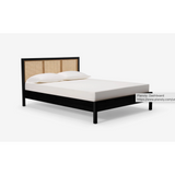 Marcel Cane Bed King in Black Oak