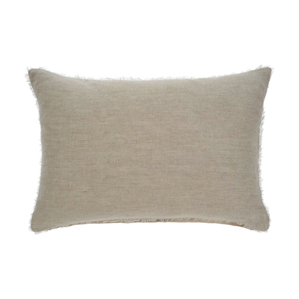 Lina Linen Pillow 16 X 24 Chambray