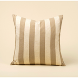 Wide Stripe Cushion - Sand 20" x 20"