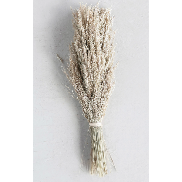 19.75" Dried Natural Star Grass Bunch