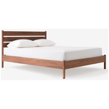 Monarch Bed - Walnut with Metal Frame