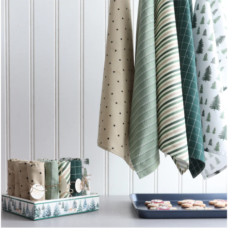 Winter Green Kitchen Towel