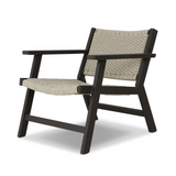 Delano Outdoor Metal Chair in Ivory/Dark