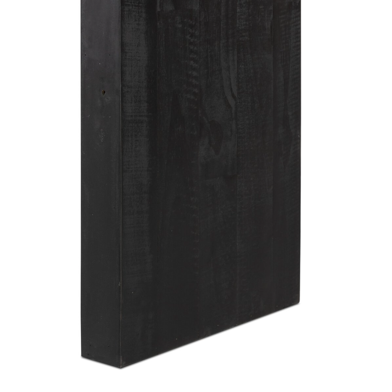 Matthes Console Table in Aged Black Pine - 94"