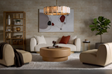Arlo Ottoman in Milliken Cognac