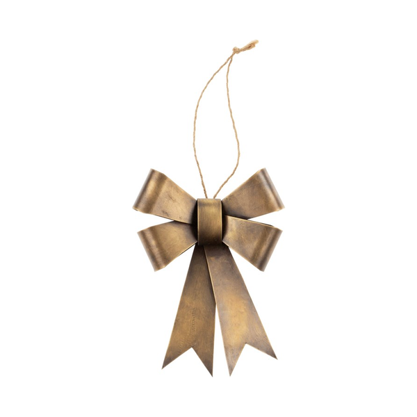 Brass Bow Ornament, Small