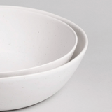 The Low Serving Bowls Speckled White