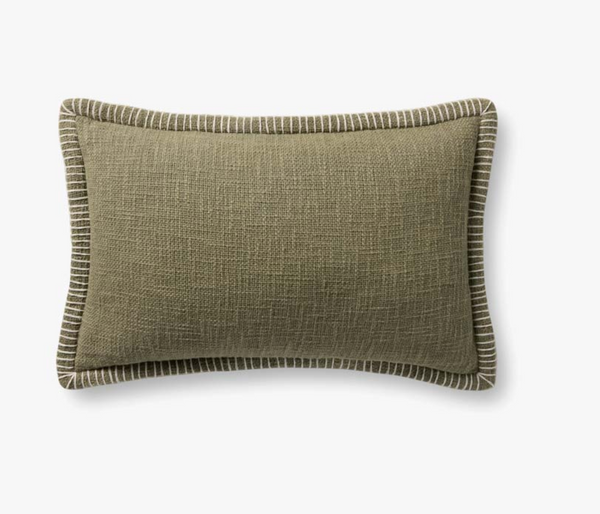 Jody Cushion in Olive 13" x 21"