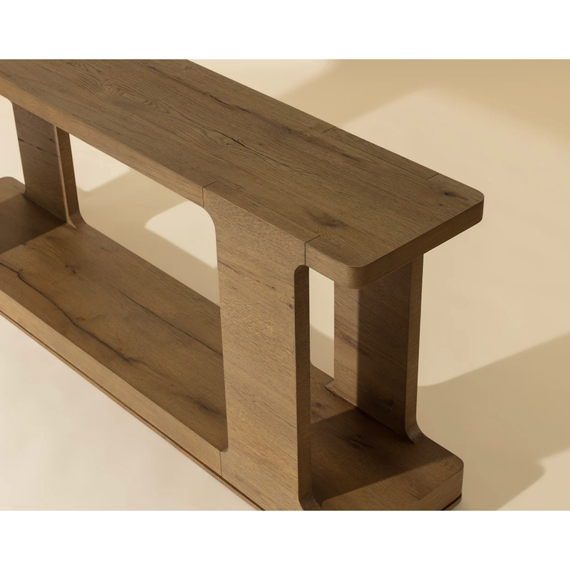 Hercules Console Table in Light Brown