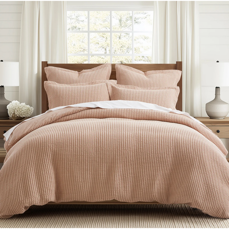 Waffle Duvet Set Twin