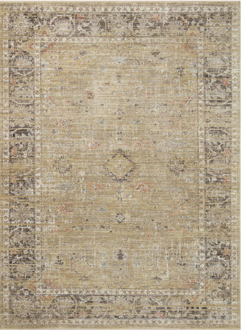 Millie Rug - Gold and Charcoal