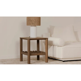 Wiley Side Table in Vintage Brown