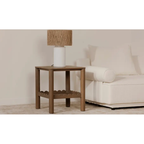 Wiley Side Table in Vintage Brown