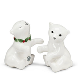 Hugging Polar Bear Cub Salt & Pepper