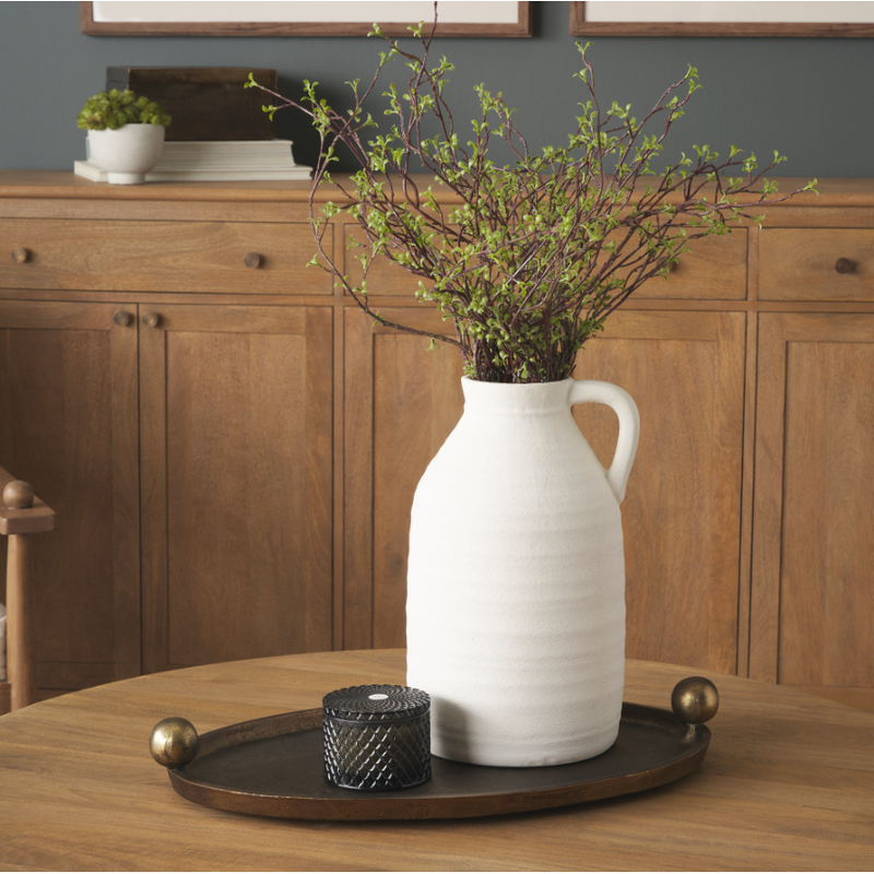 Jianna Oval Tray in Antique Gold