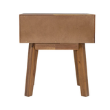 Gia 1 Drawer Nightstand in Warm Pecan