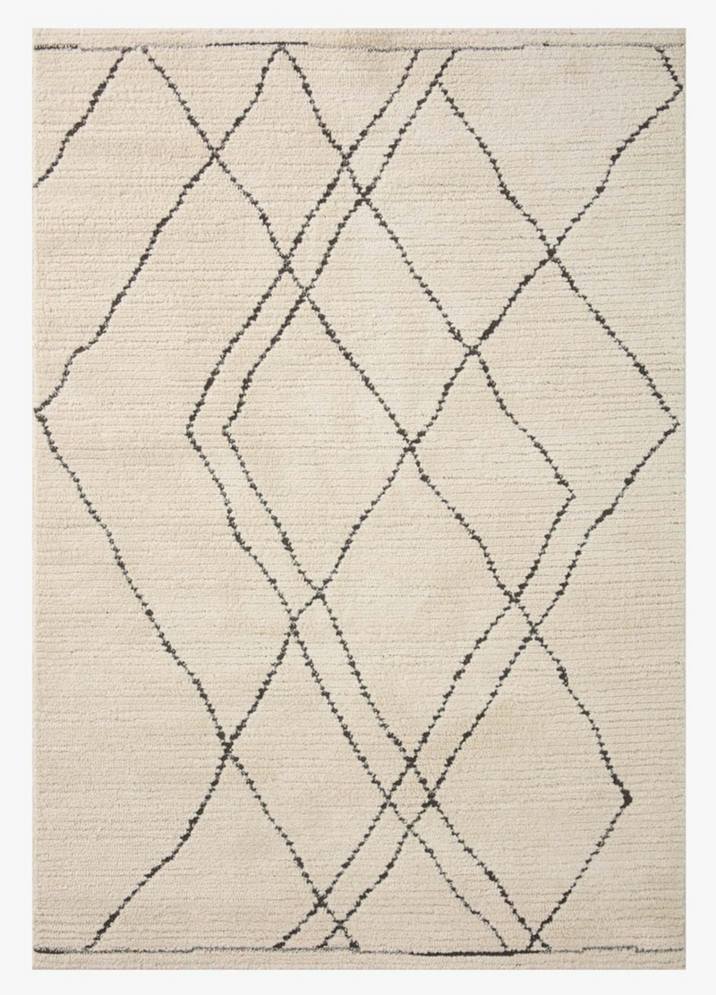 Fabian Rug in Ivory/Charcoal