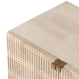 Kelby Small Media Console in Light Wash