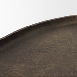 Jianna Oval Tray in Antique Gold