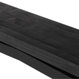 Matthes Console Table in Aged Black Pine - 94"