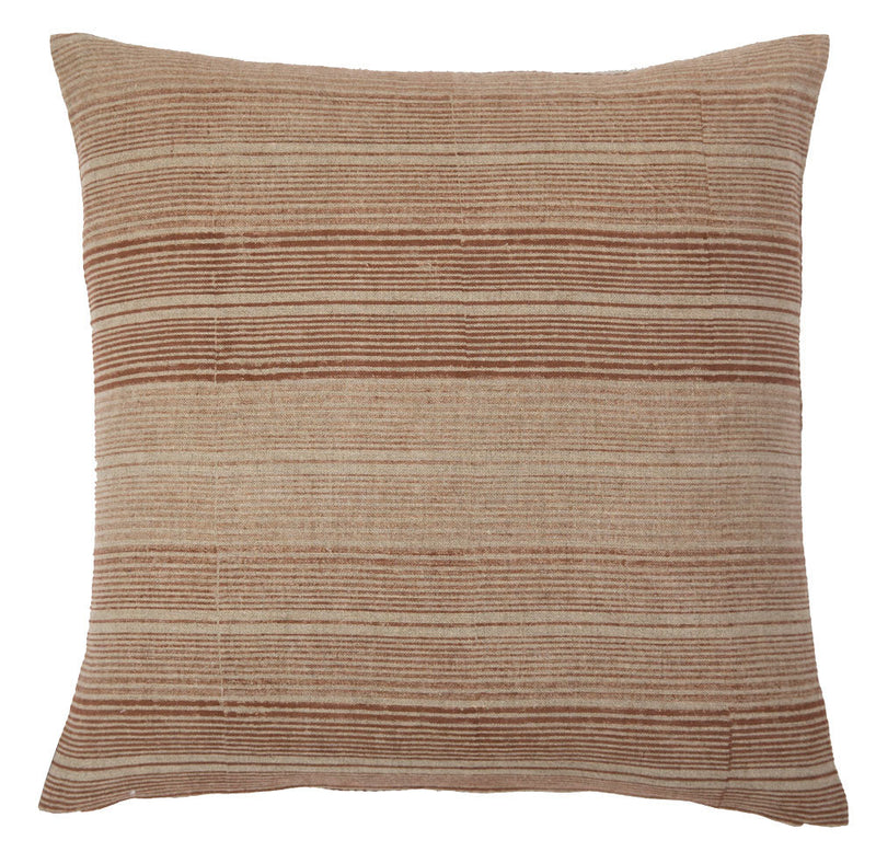Nora Stripe Cushion - Saffron