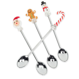 Holiday Icon Spoons. Set of 4
