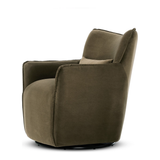 Kimble Swivel Chair in Henry Coffee