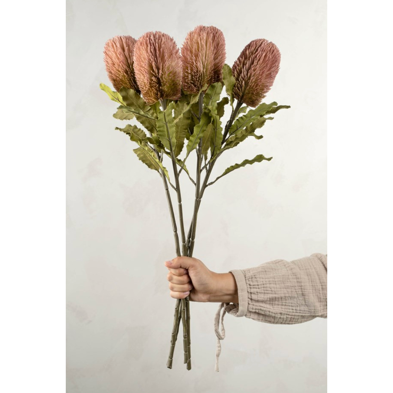 Banksia Floral Stem Pink