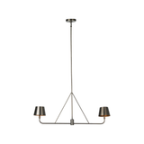 Dudley Linear Chandelier in Dark Antique Iron