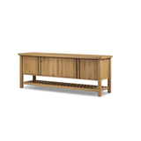 Dalton Media Console Aged Natural Oak