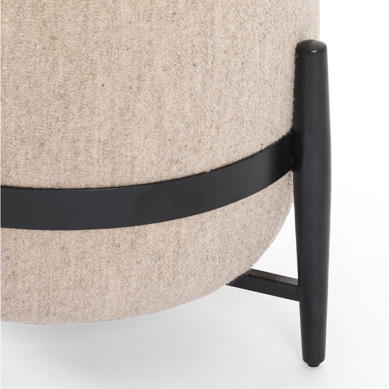 Sia Ottoman in Athena Taupe