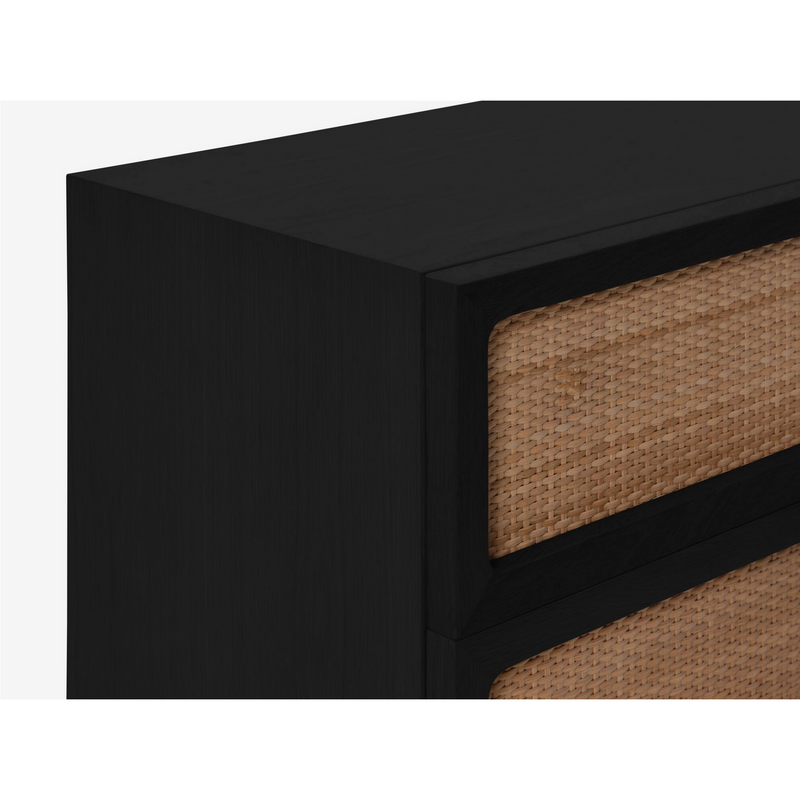 Stadium Double Dresser in Black Oak