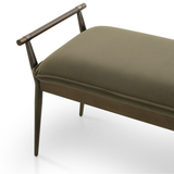 Charlotte Bench in Modern Velvet Loden
