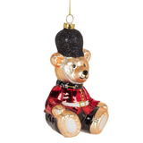 Sitting Soldier Bear Ornament
