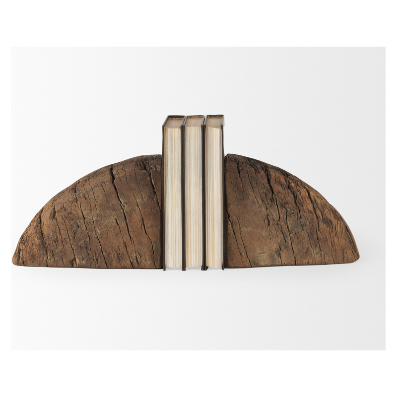 Incana Handmade Reclaimed Wooden Bookends